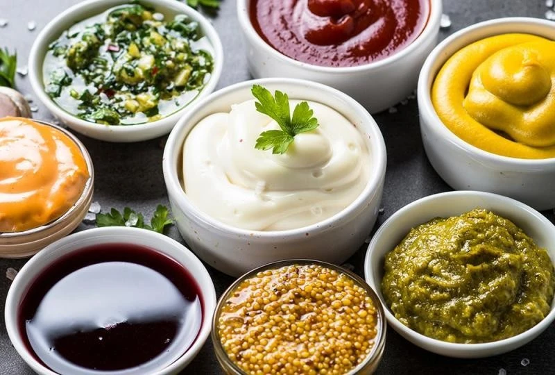 Sauces, dressings, and processed foods